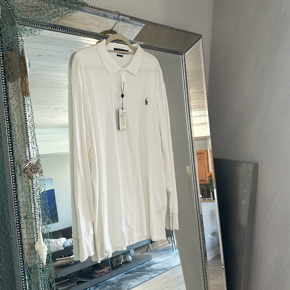 New with tags polo long sleeve white